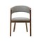 Armen Living Venus and Rowan 5 Piece Walnut and Marble Round Dining Set SETVEDIWA5A - alternate 4